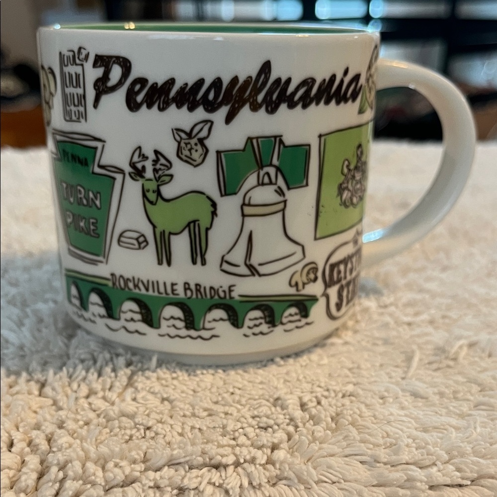 Starbucks Pennsylvania Mug - Green and Brown